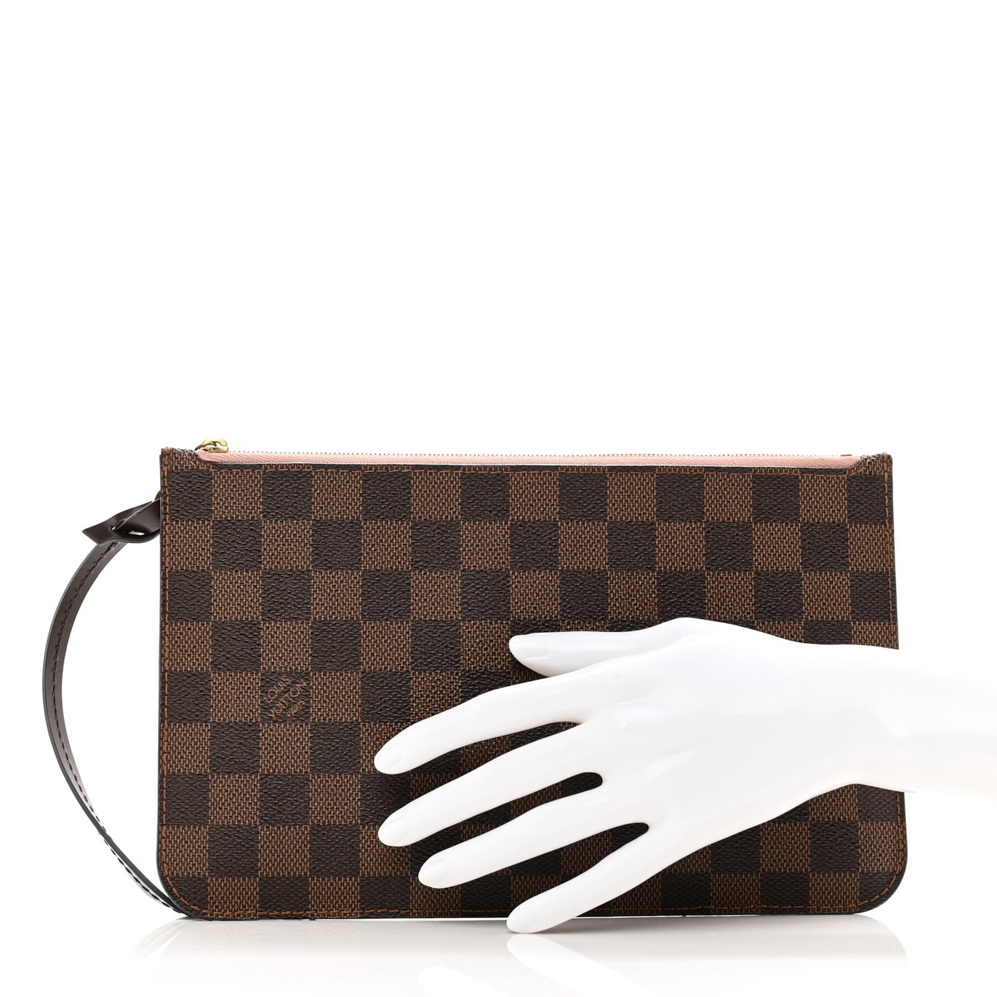 Damier Ebene Neverfull MM GM Pochette Rose Ballerine