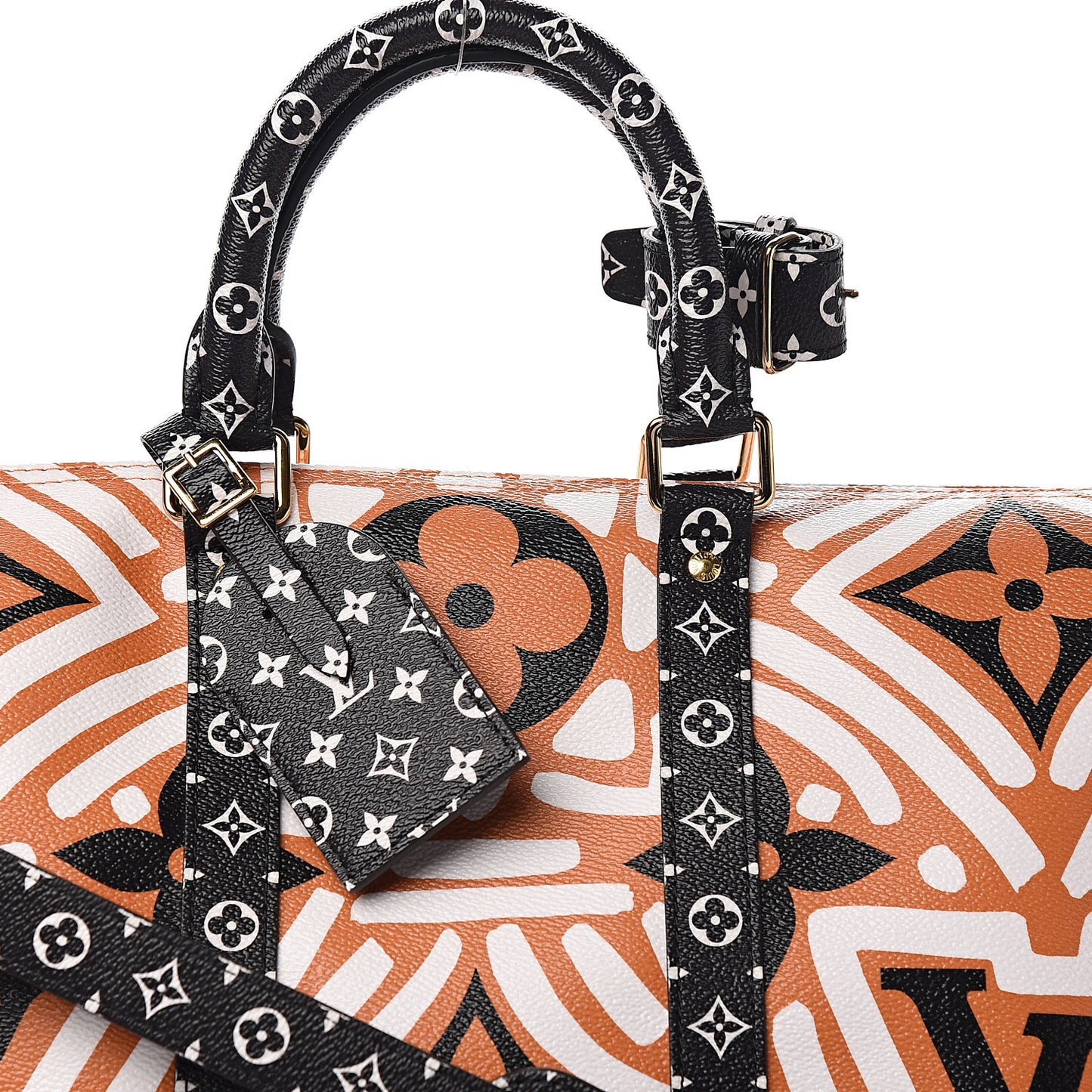 Monogram Giant Crafty Keepall Bandouliere 45 Creme Caramel Black