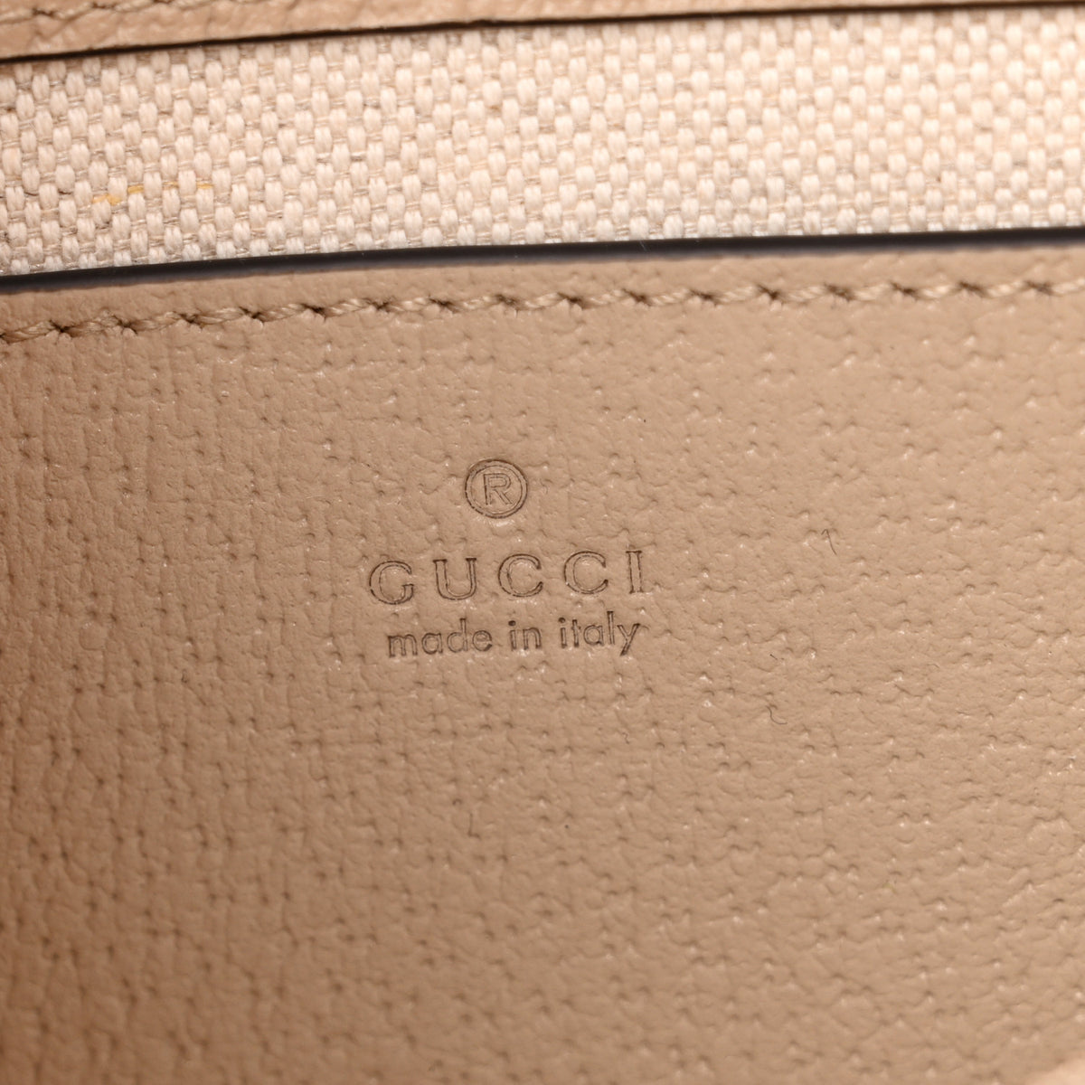 GG Supreme Monogram Textured Dollar Calfskin Web Mini Ophidia Envelope Shoulder Bag Beige Mystic White Oatmeal