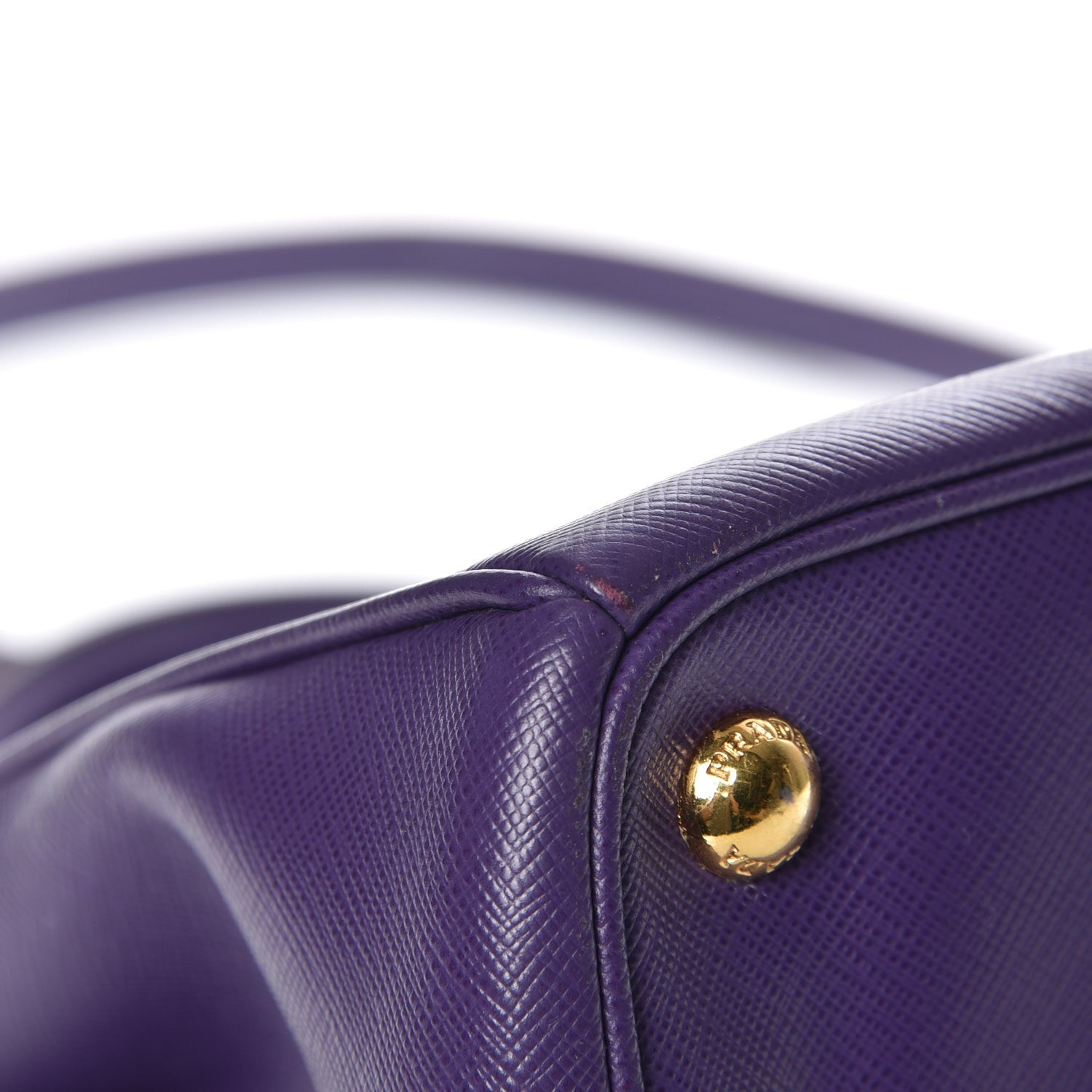 Prada Saffiano Small Galleria Double Zip Tote Viola 16 of 17