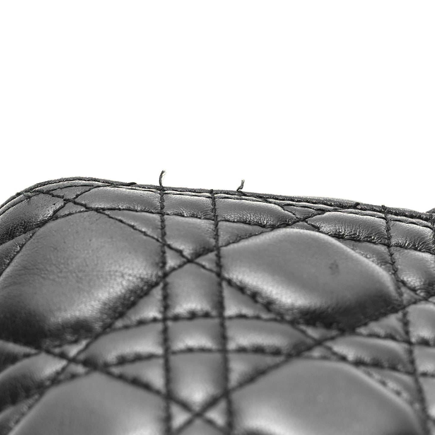 Lambskin Cannage Large Lady Dior Black