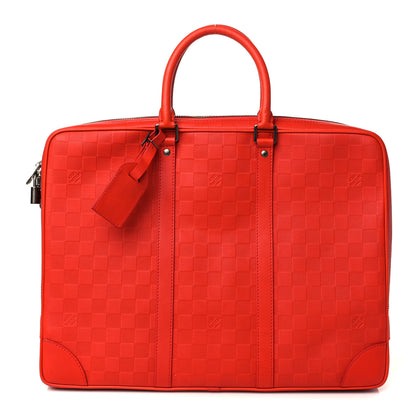 Louis Vuitton Damier Infini Porte-Documents Voyage Motel Red 1 of 5