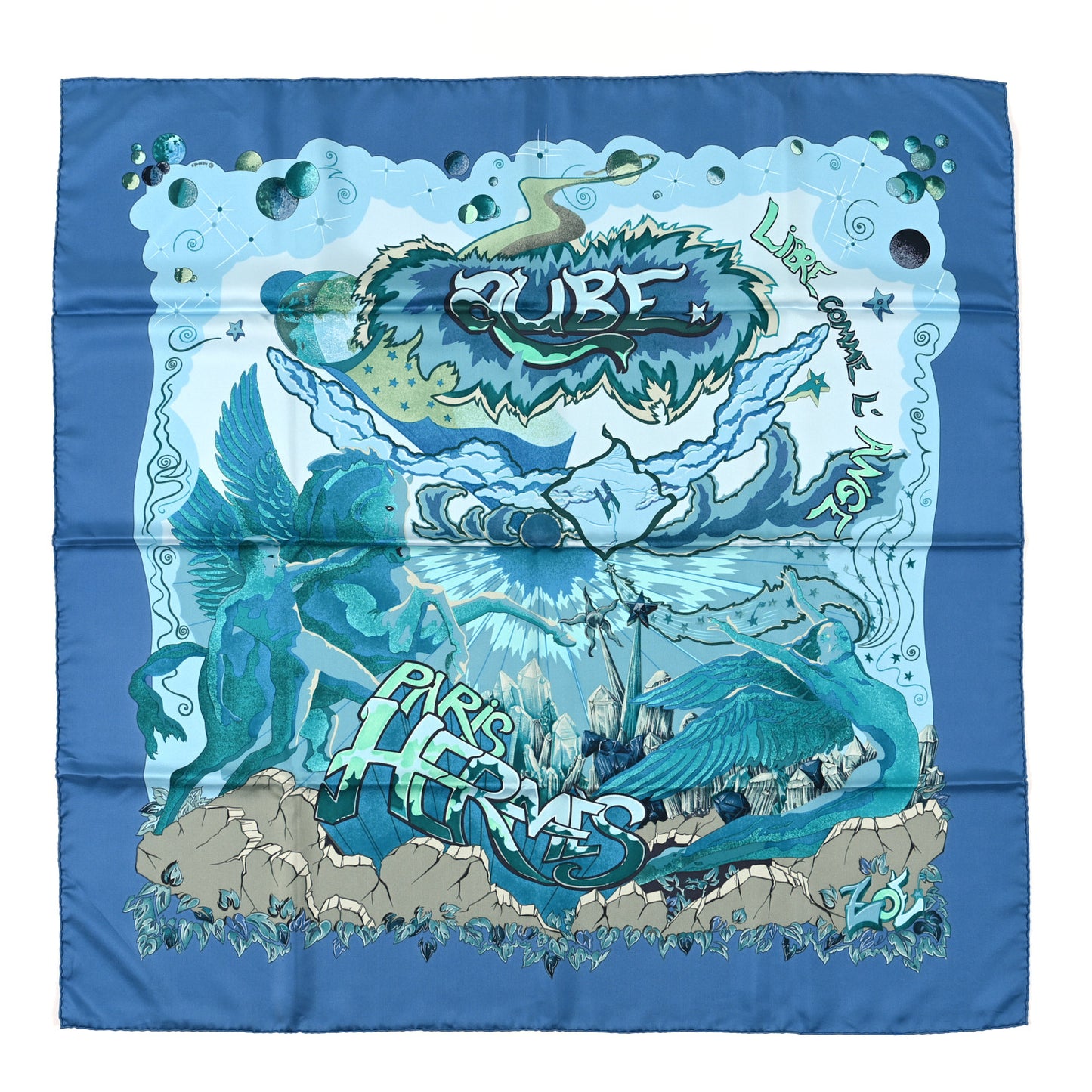Silk Libres Comme L'Ange Scarf 90