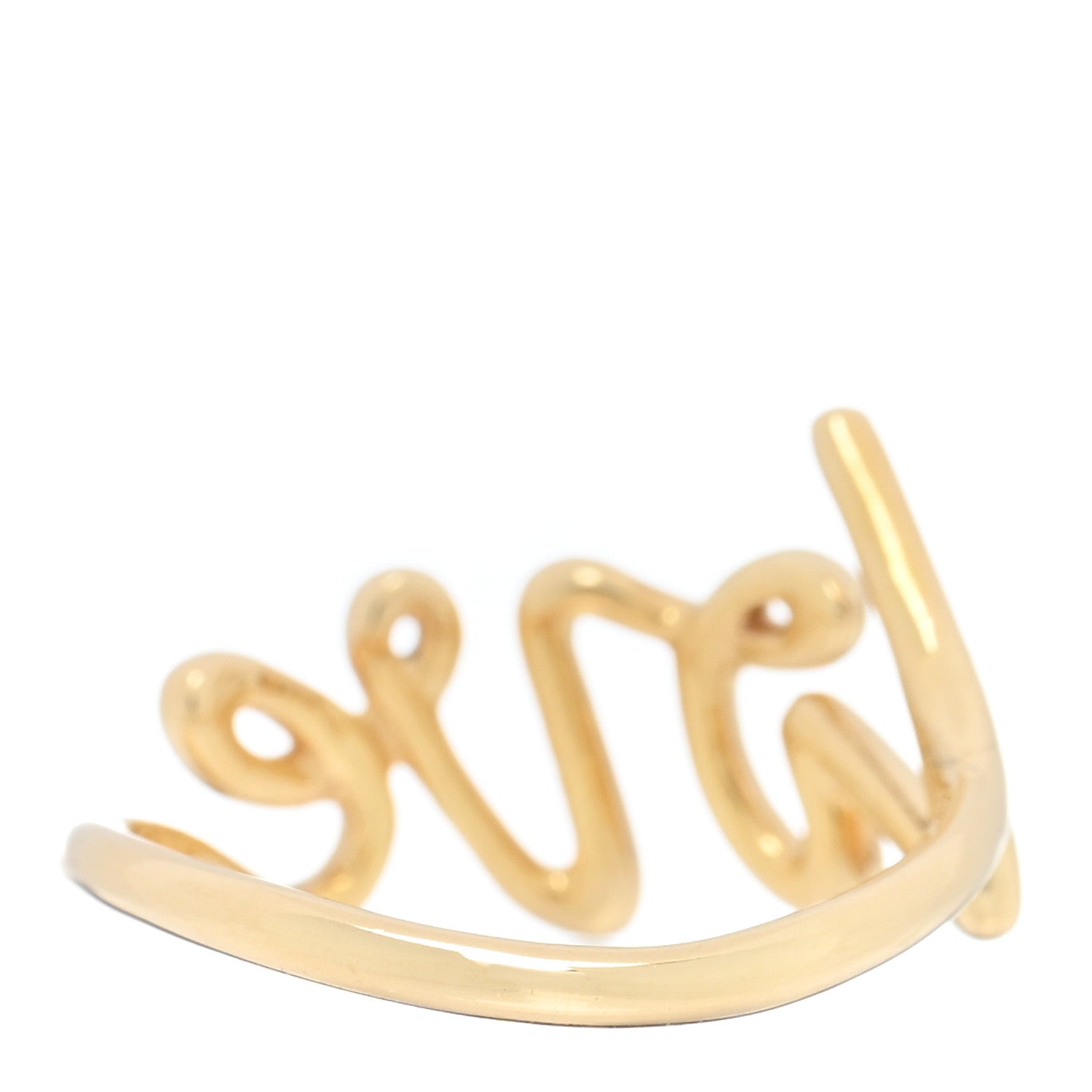 Tiffany 18K Yellow Gold Paloma's Graffiti Love Ring 49 5 3 of 4