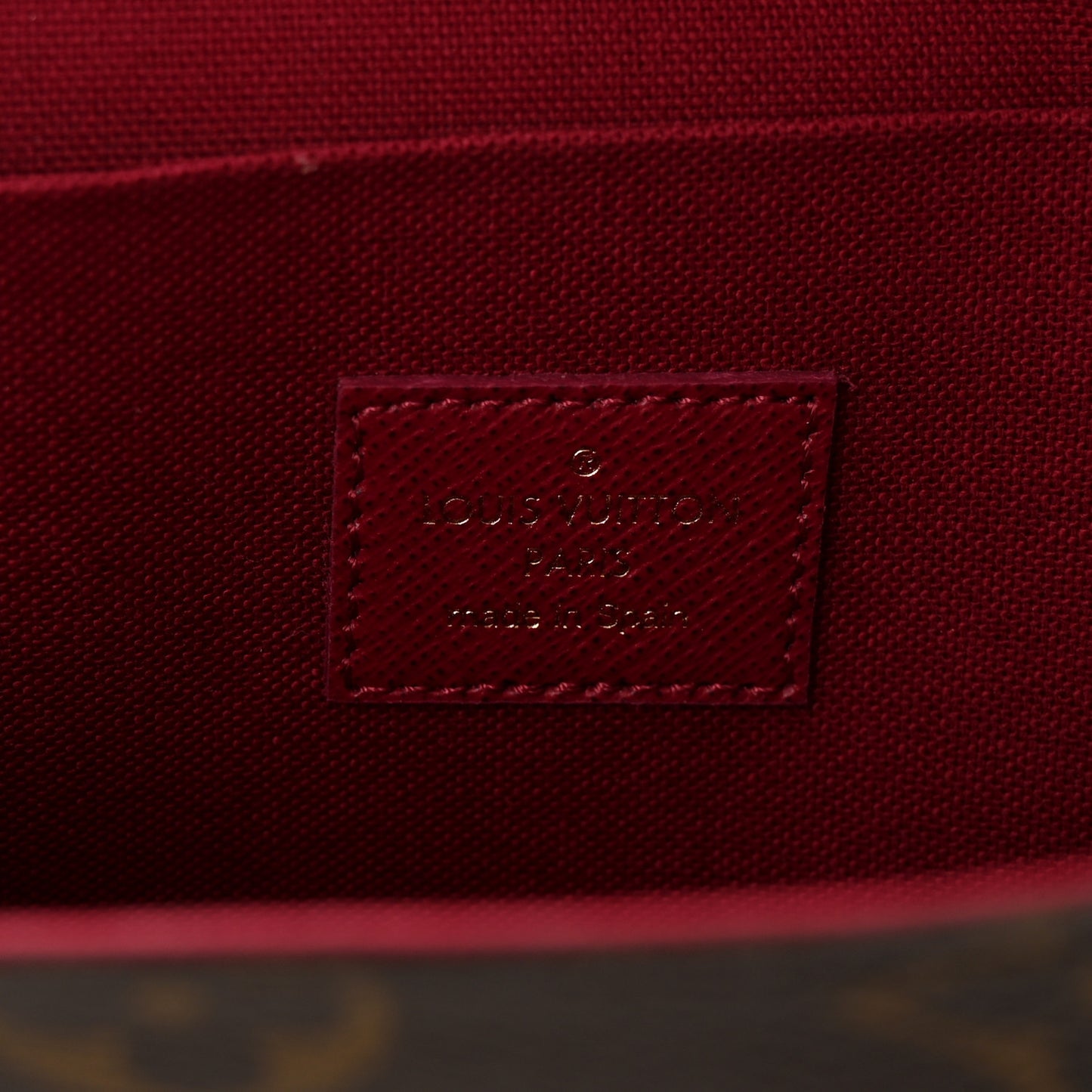 Monogram Pochette Felicie Chain Wallet Fuchsia