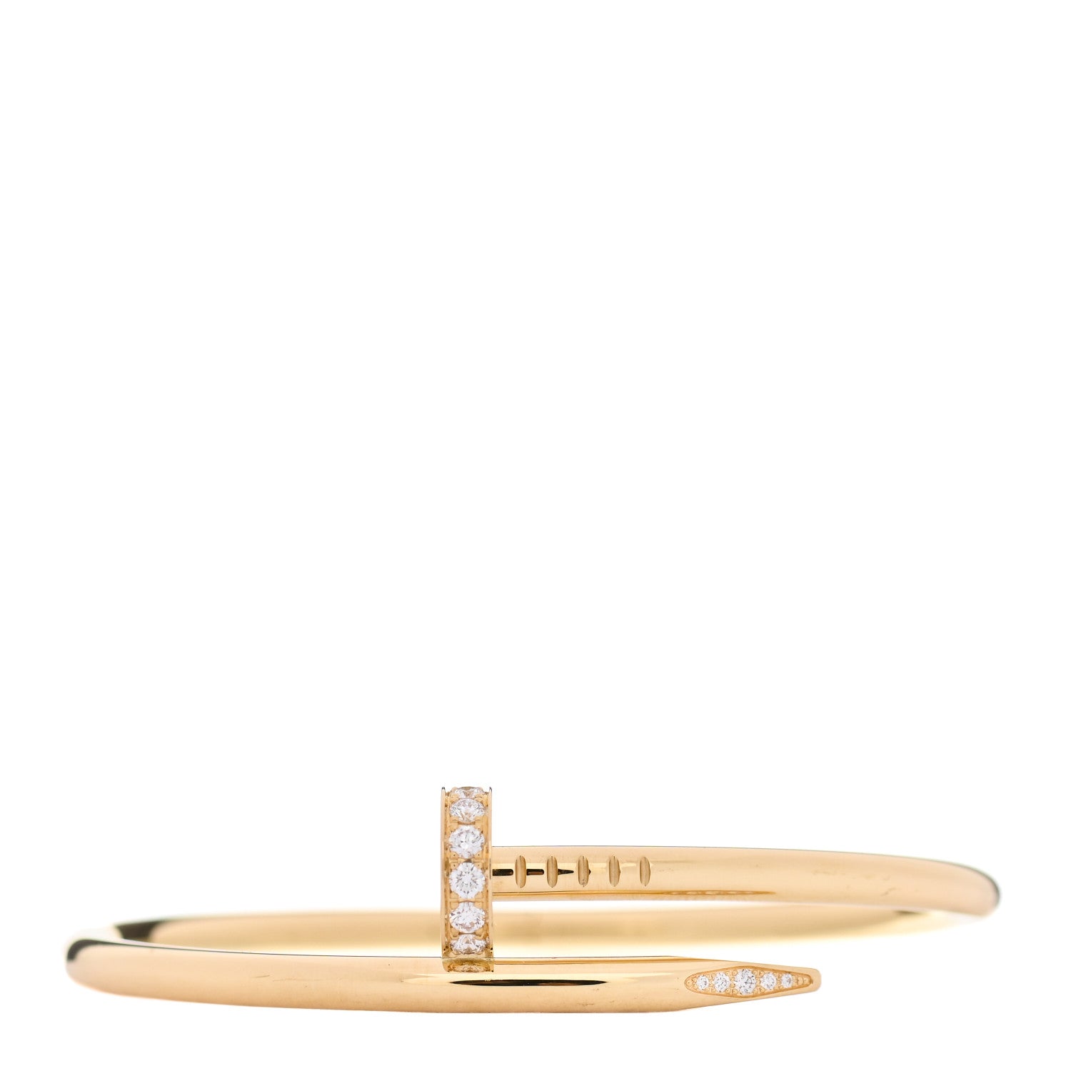 Cartier 18K Yellow Gold Diamond Juste Un Clou Bracelet 16 1 of 4