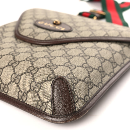Gucci GG Supreme Monogram Web Medium Neo Vintage Flap Messenger Bag Beige New Acero 8 of 8