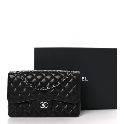 Chanel Caviar Quilted Jumbo Double Flap Black 11 of 11