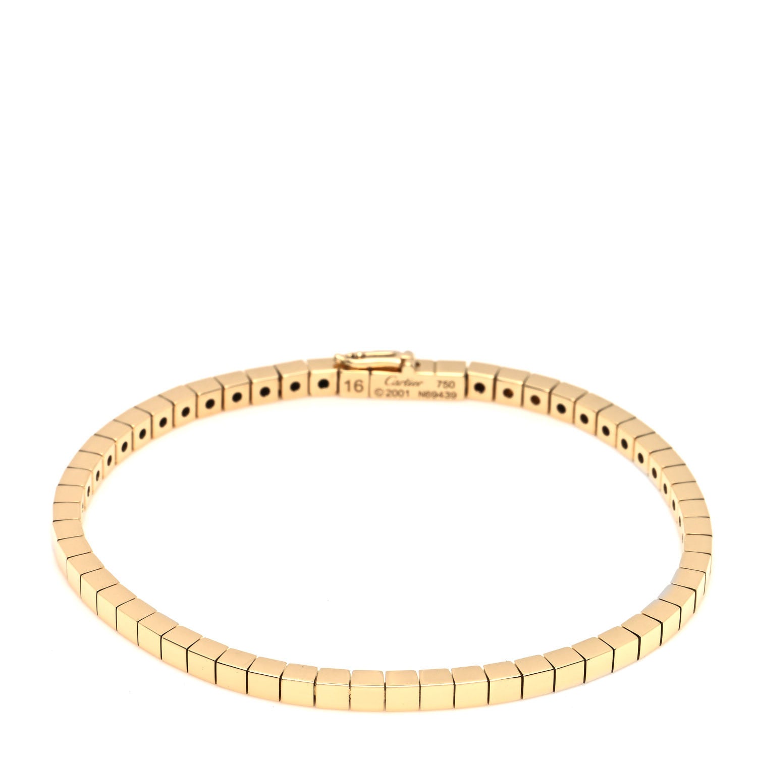 Cartier 18K Yellow Gold Lanieres Bracelet 16 1 of 4