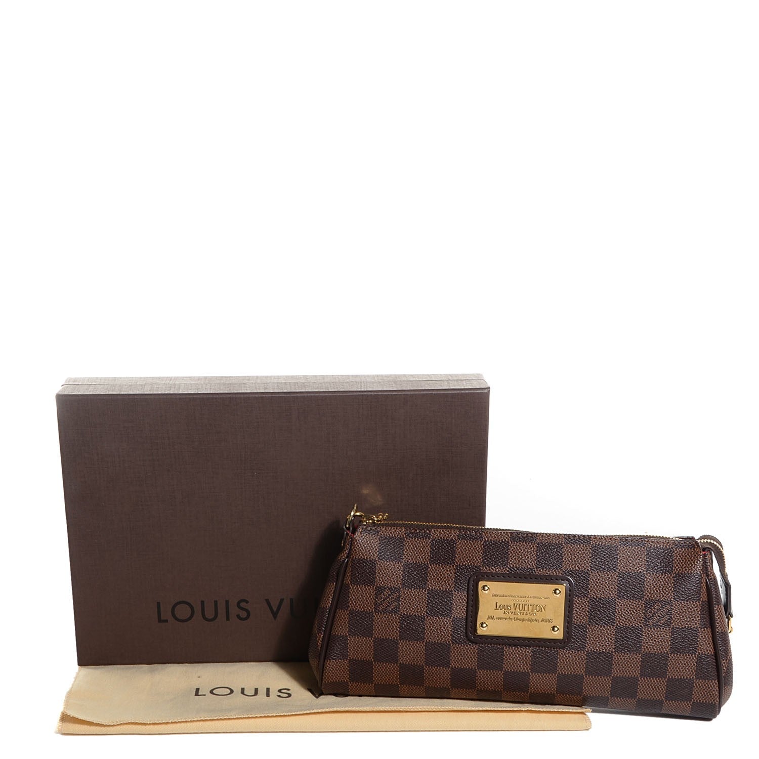 Louis Vuitton Damier Ebene Eva Clutch 8 of 8
