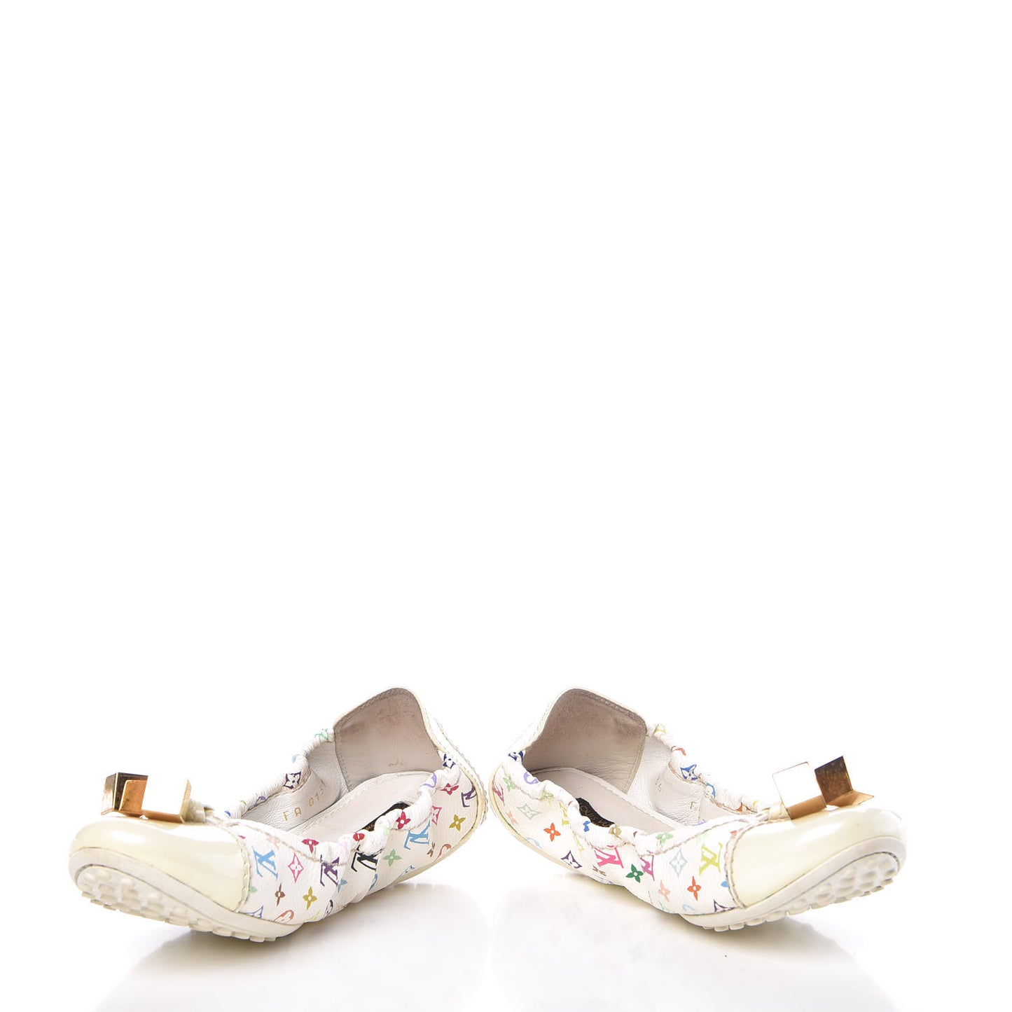 Monogram Multicolor Lovely Ballet Flats 36 White