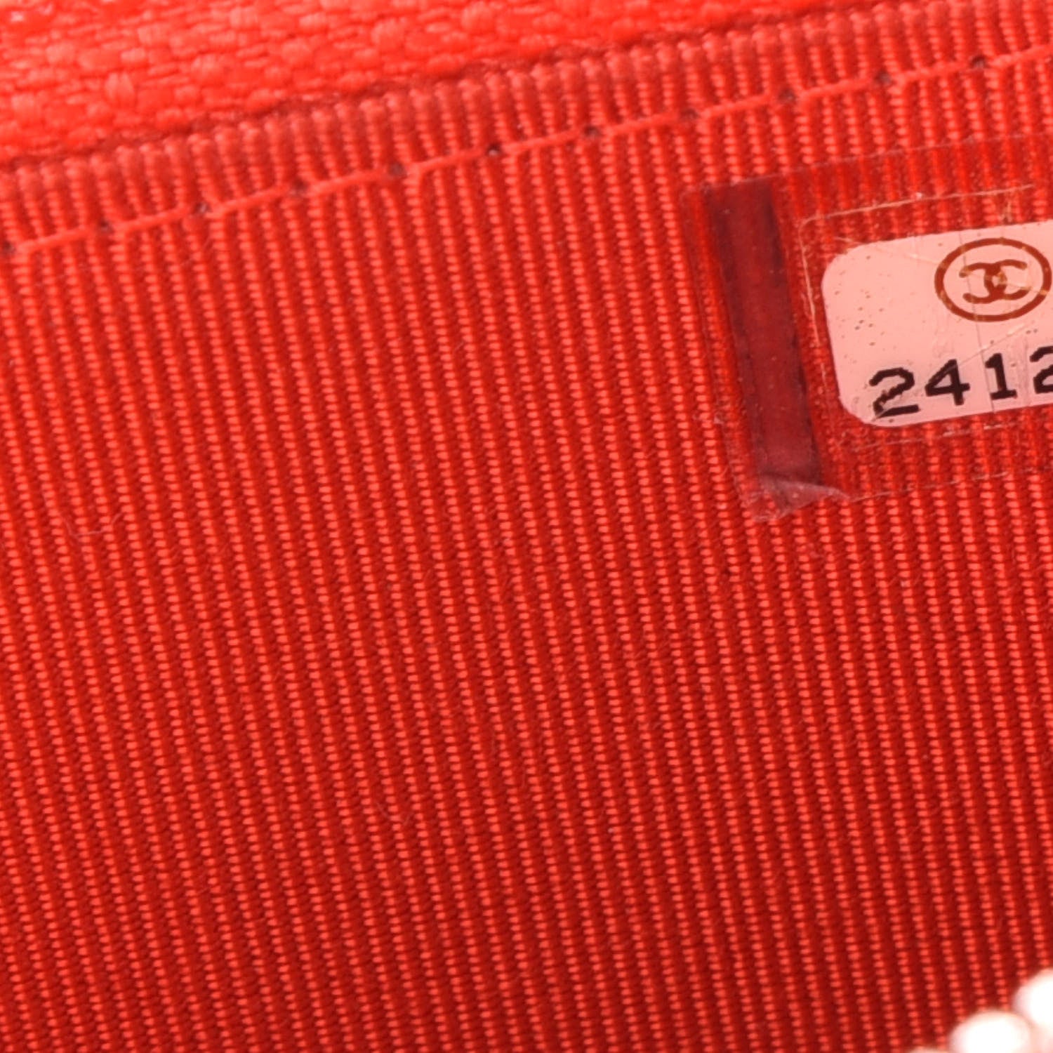 Chanel Caviar Chevron Quilted Small Zip Around Wallet Red 10 of 14