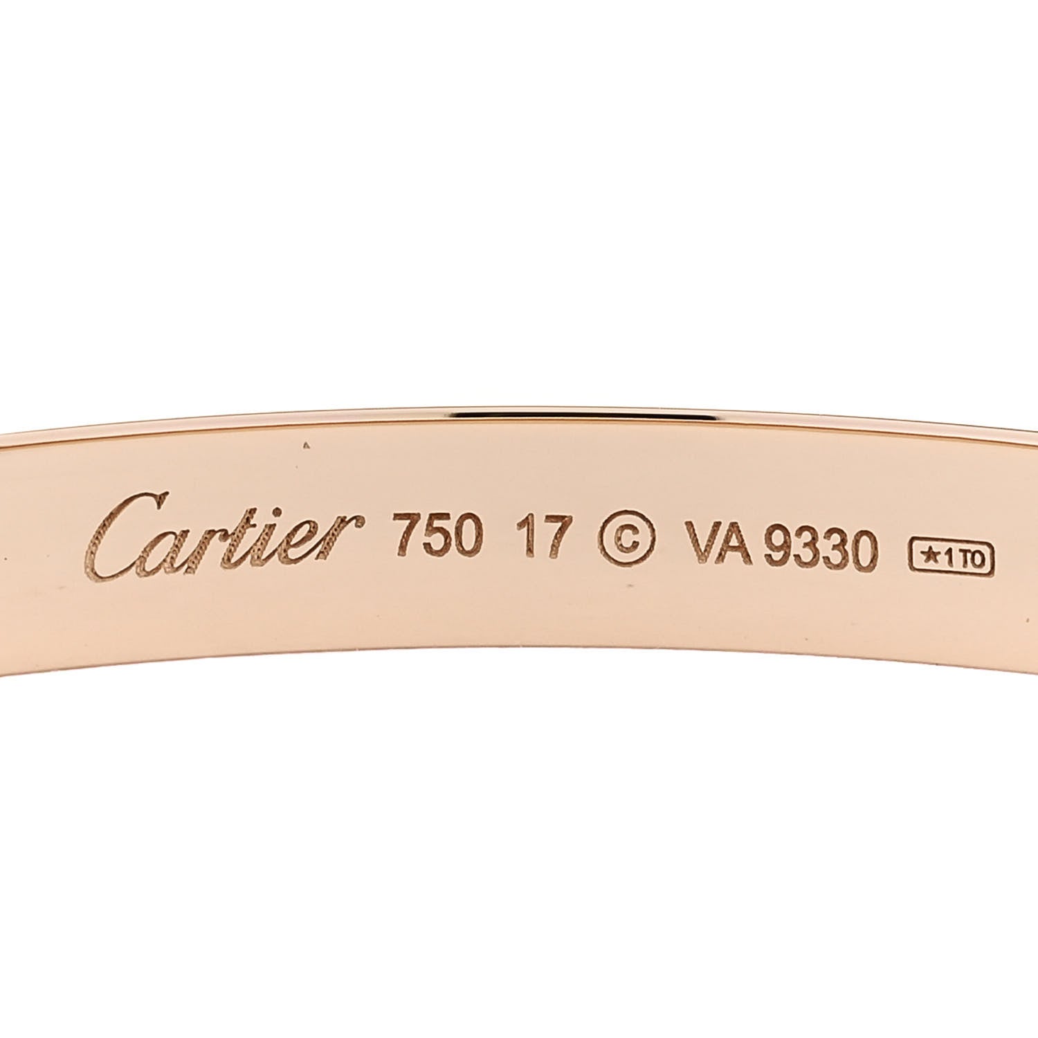 Cartier 18K Pink Gold LOVE Bracelet 17 3 of 5