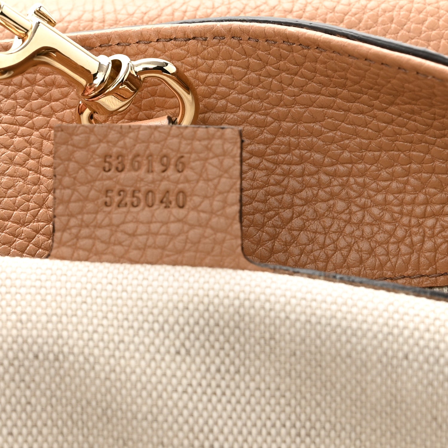 Gucci Pebbled Calfskin Medium Soho Chain Shoulder Bag Camelia 7 of 10