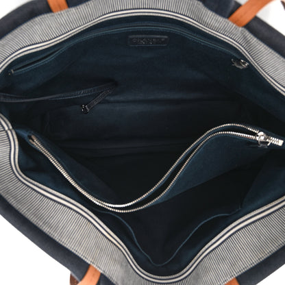 Chanel Denim Large Shopping Tote Blue 5 of 11