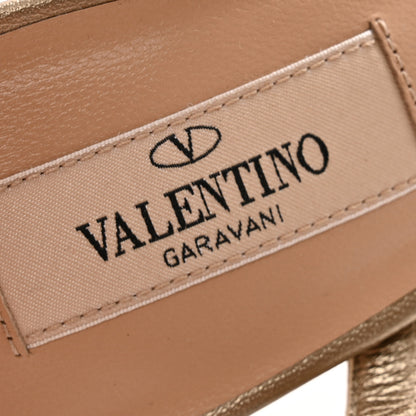 Valentino Garavani Metallic Nappa Rockstud Gladiator 105mm Sandals 39 Skin 7 of 10