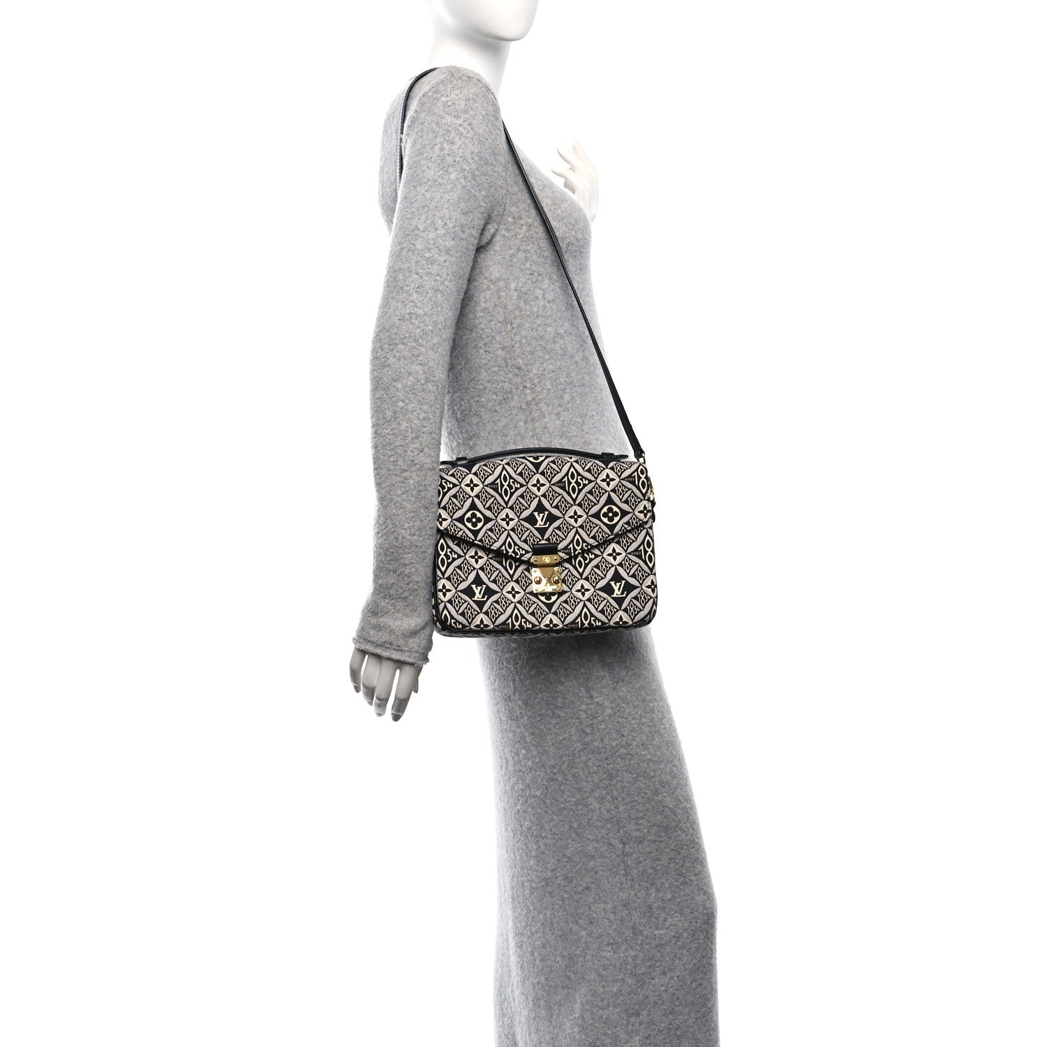 Louis Vuitton Jacquard Since 1854 Pochette Metis Grey 2 of 11