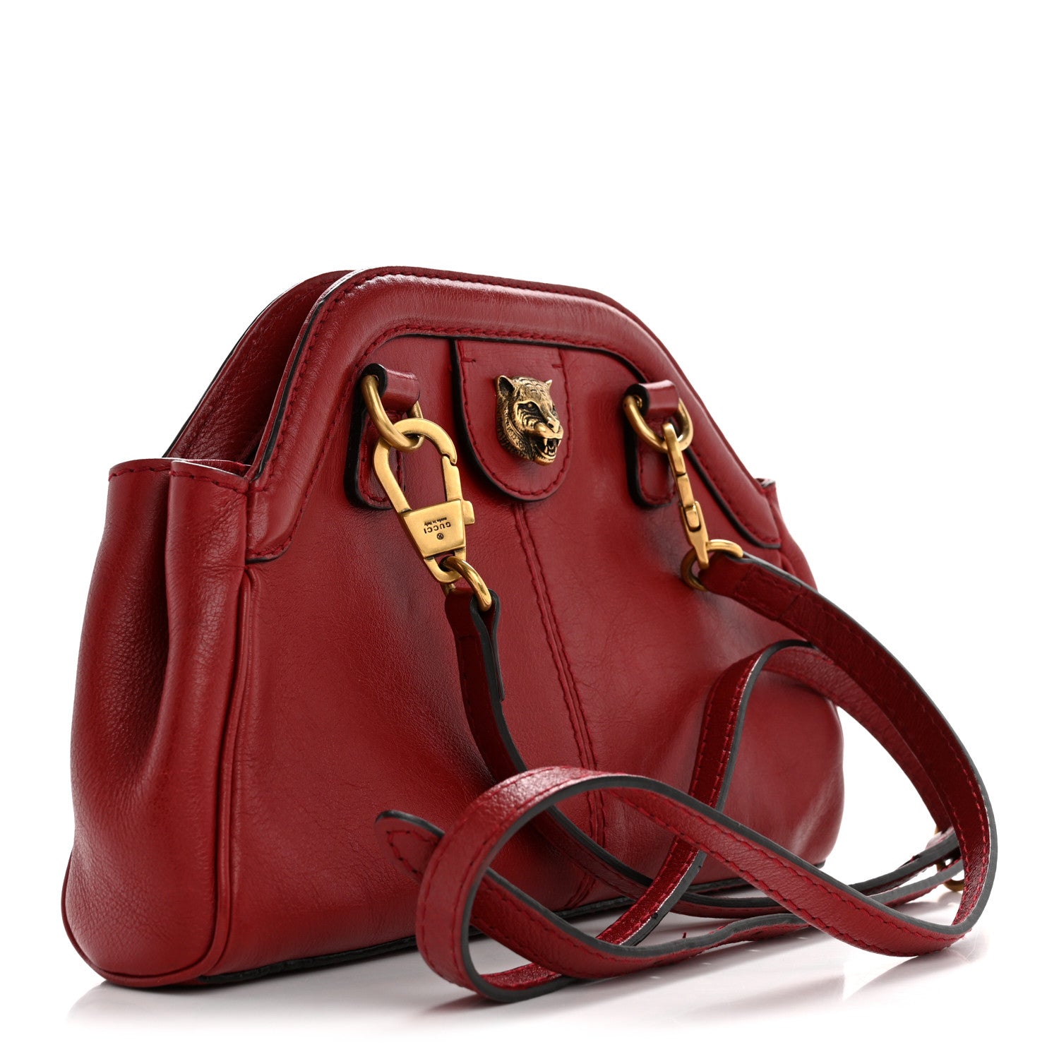 Gucci Piuma Lux Calfskin Small Re(Belle) Crossbody Bag Romantic Cerise 3 of 15