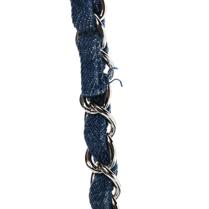 Chanel Denim Quilted CC Print Medium Single Flap Blue 10 of 11