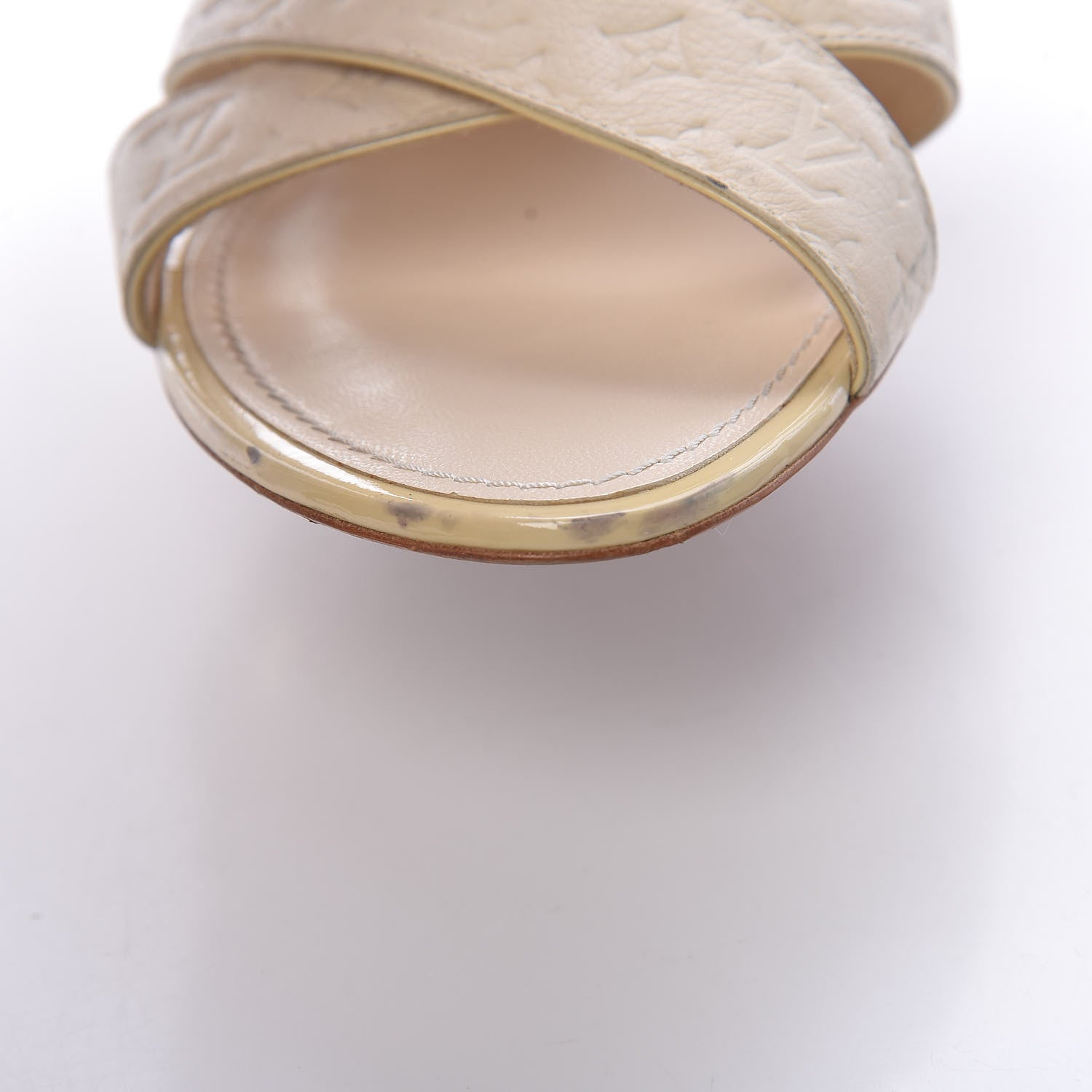 Louis Vuitton Monogram Wedge Sandals 41 White 16 of 23
