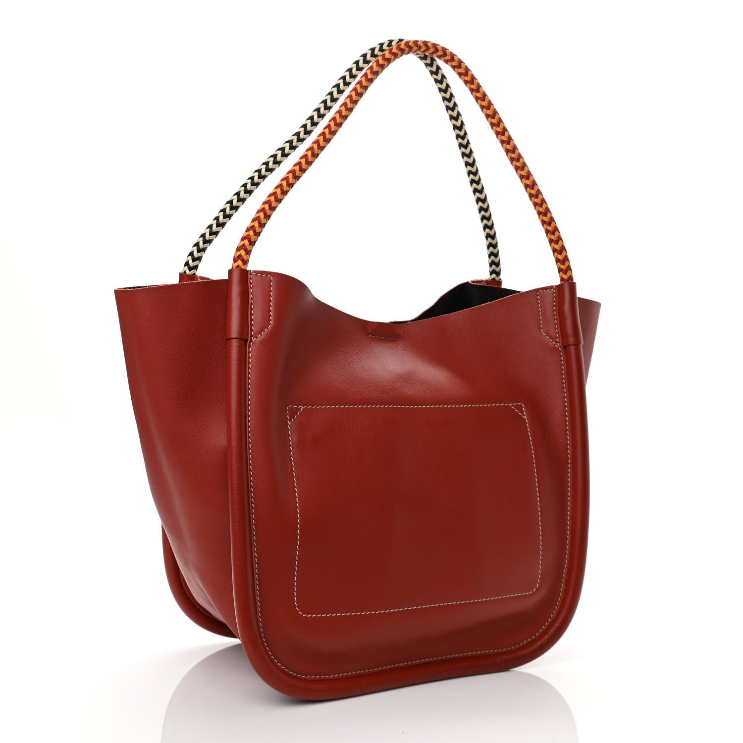 Proenza Schouler Calfskin L Lux Rope Handle Tote Rust 3 of 10