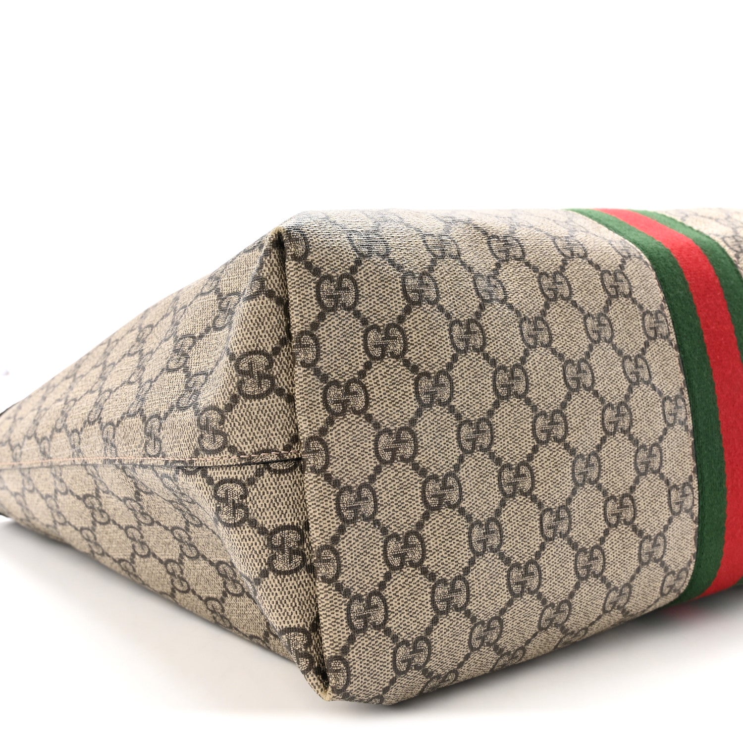 Gucci GG Supreme Monogram Medium Ophidia Shopping Tote Brown 9 of 10