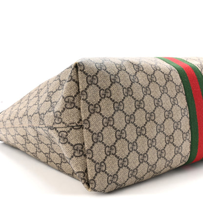 Gucci GG Supreme Monogram Medium Ophidia Shopping Tote Brown 9 of 10
