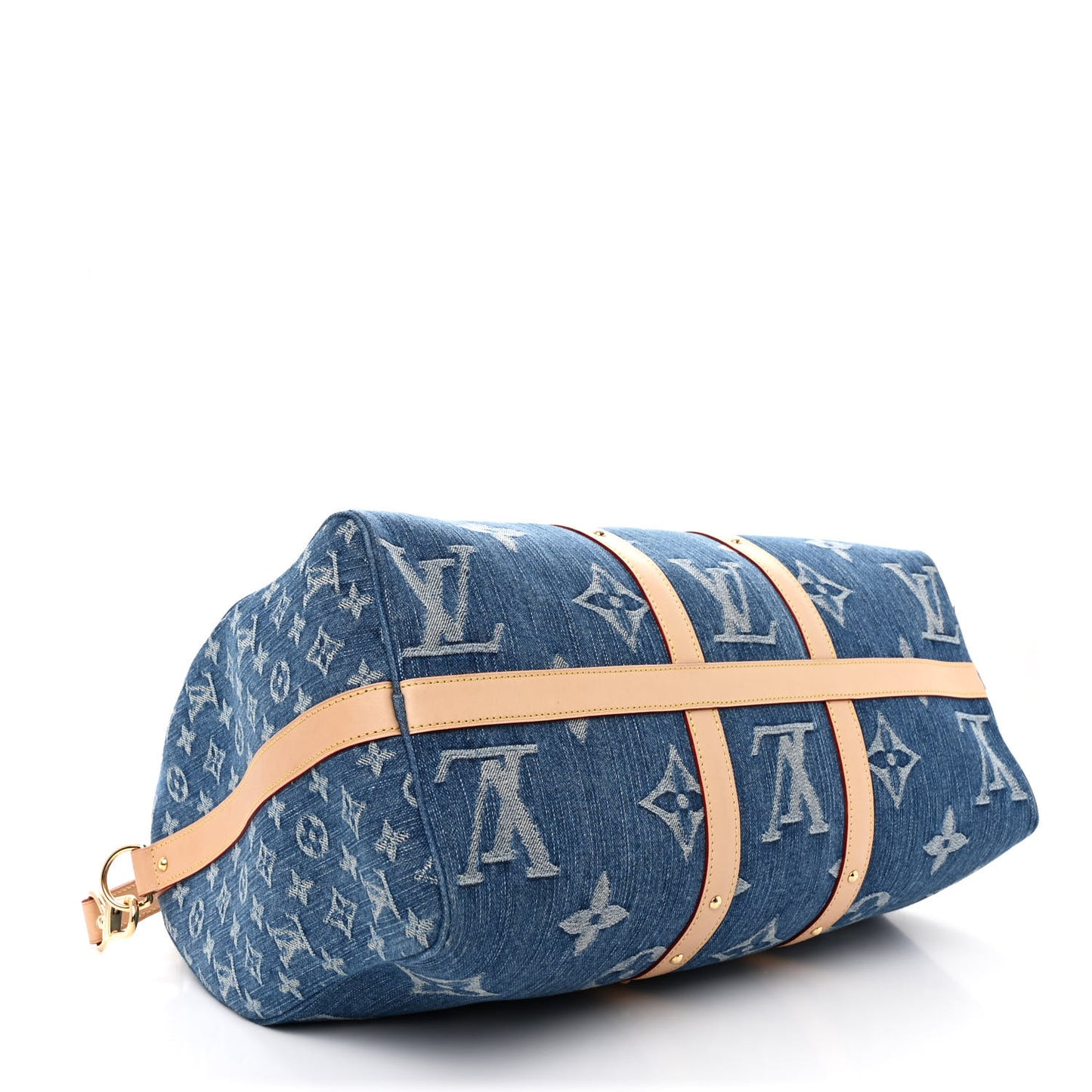 Denim Monogram New LV Remix Keepall Bandouliere 45 Blue