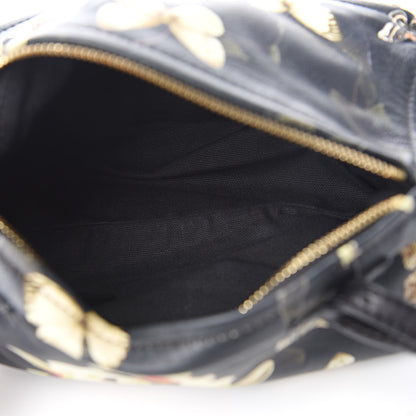 Givenchy Lambskin Magnolia and Moth Print Mini Pandora Black 5 of 10