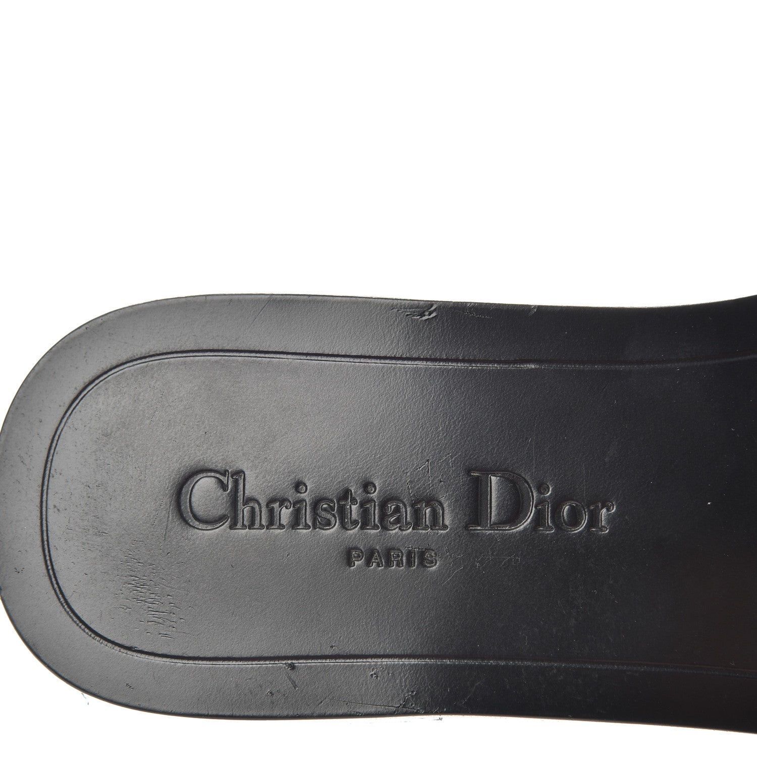 Christian Dior Calfskin Dio(r)evolution 10mm Slide Sandals 38 Black 8 of 10