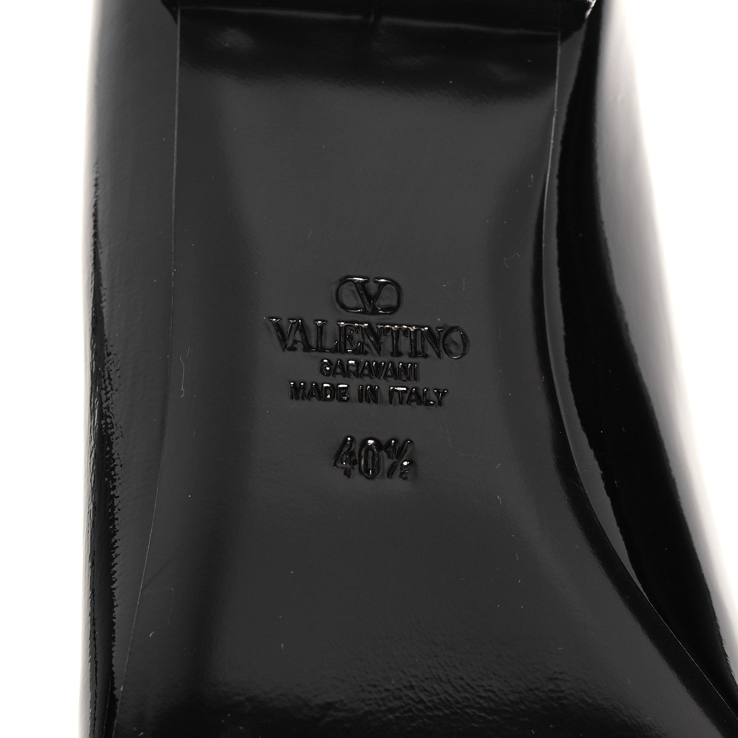 Valentino Garavani Patent VLogo Loafers 40.5 Black 6 of 8