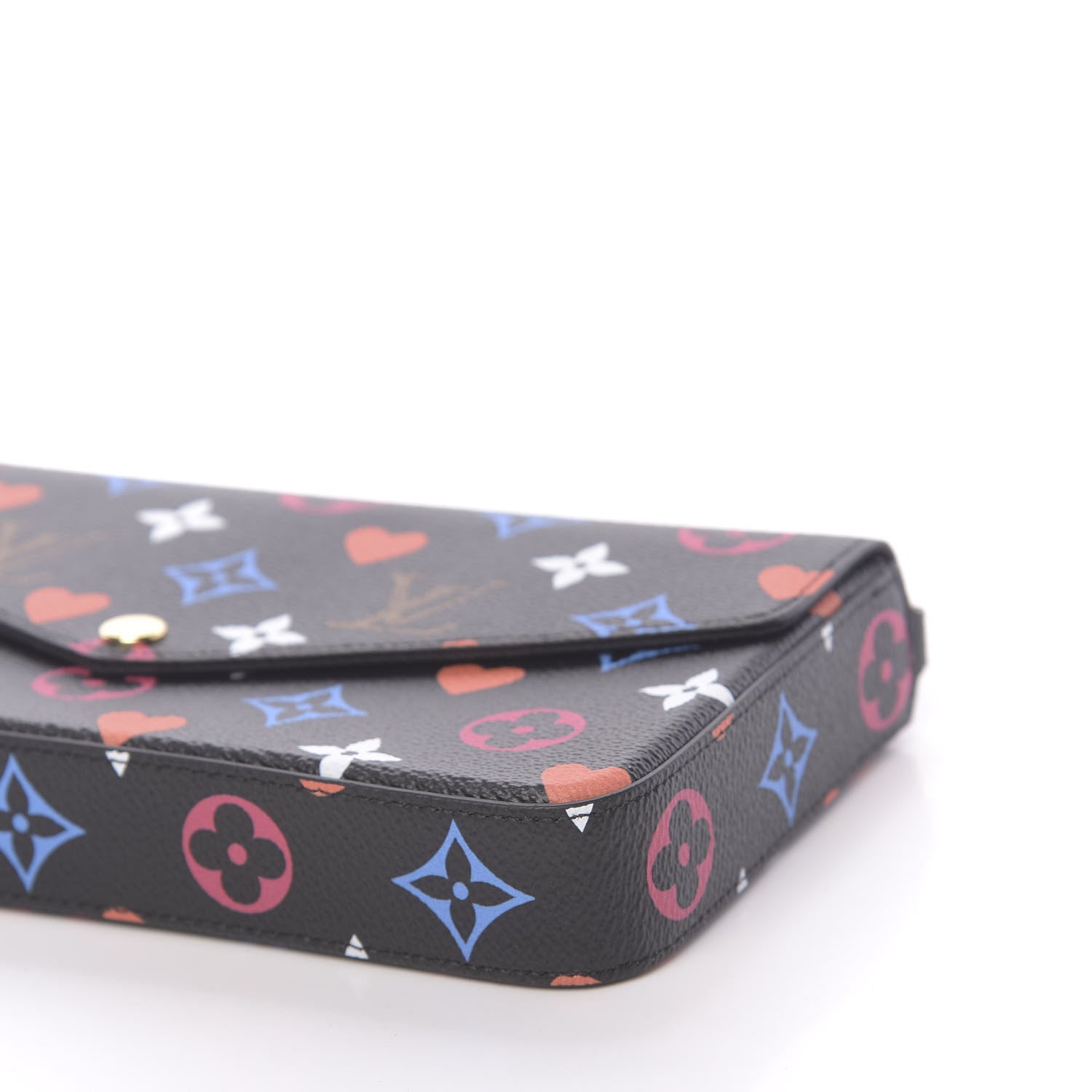 Louis Vuitton Game On Felicie Chain Wallet Black 8 of 10