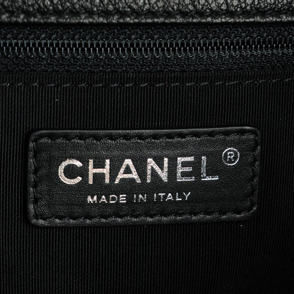 Chanel Grained Calfskin Quilted Large Casual Rock Backpack Black 6 of 7