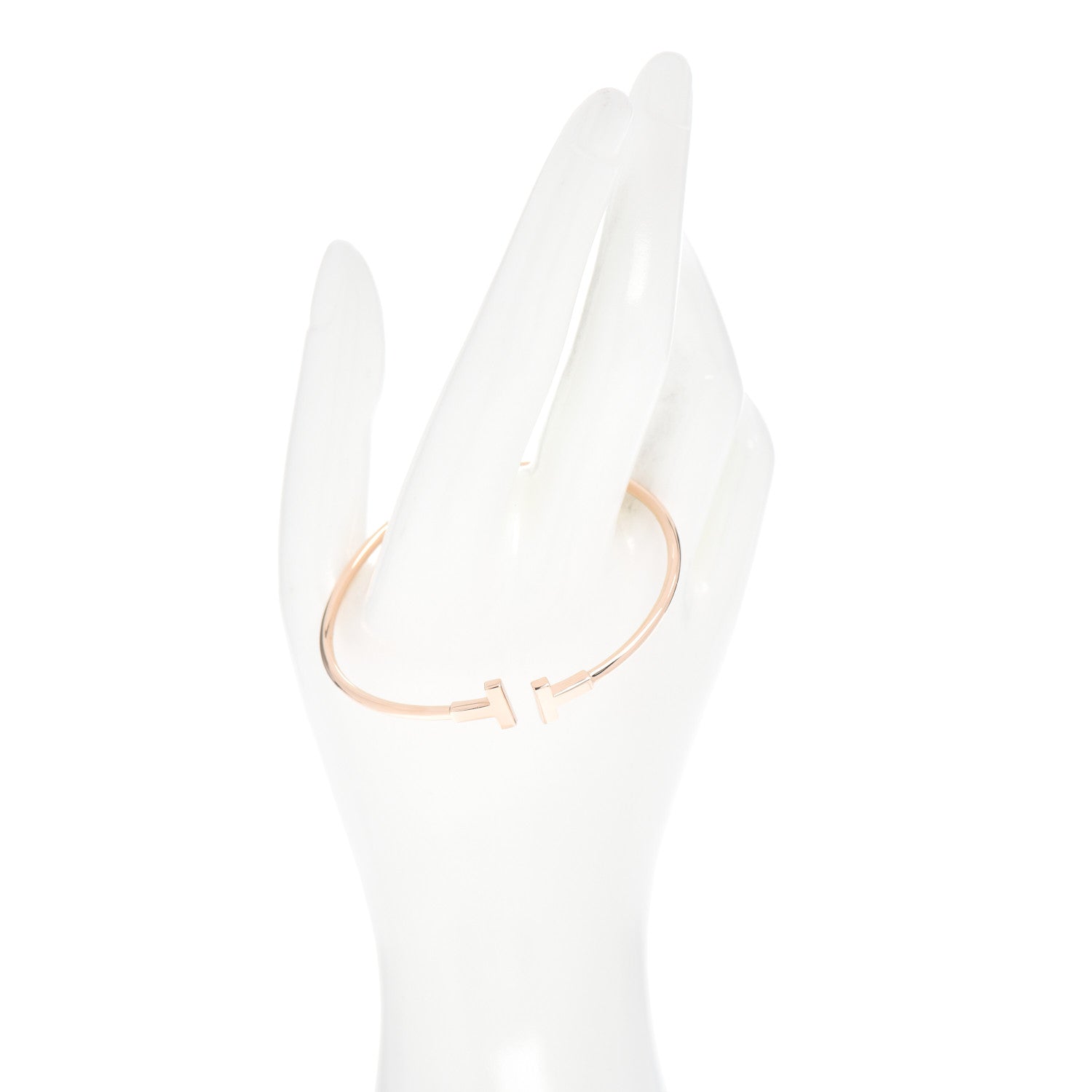 Tiffany 18K Rose Gold T Wire Bracelet 2 of 4