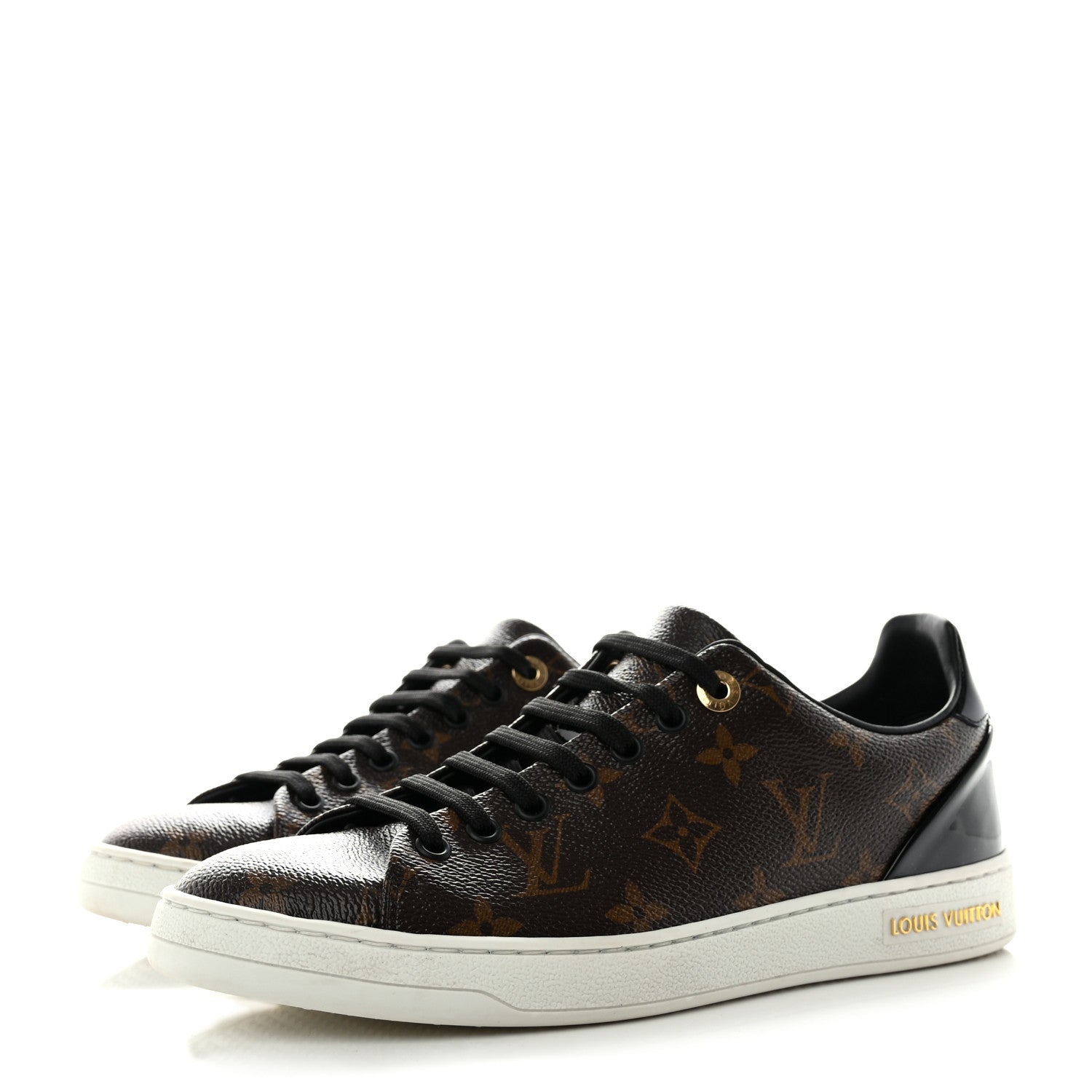 Louis Vuitton Patent Monogram Frontrow Sneakers 38.5 3 of 12