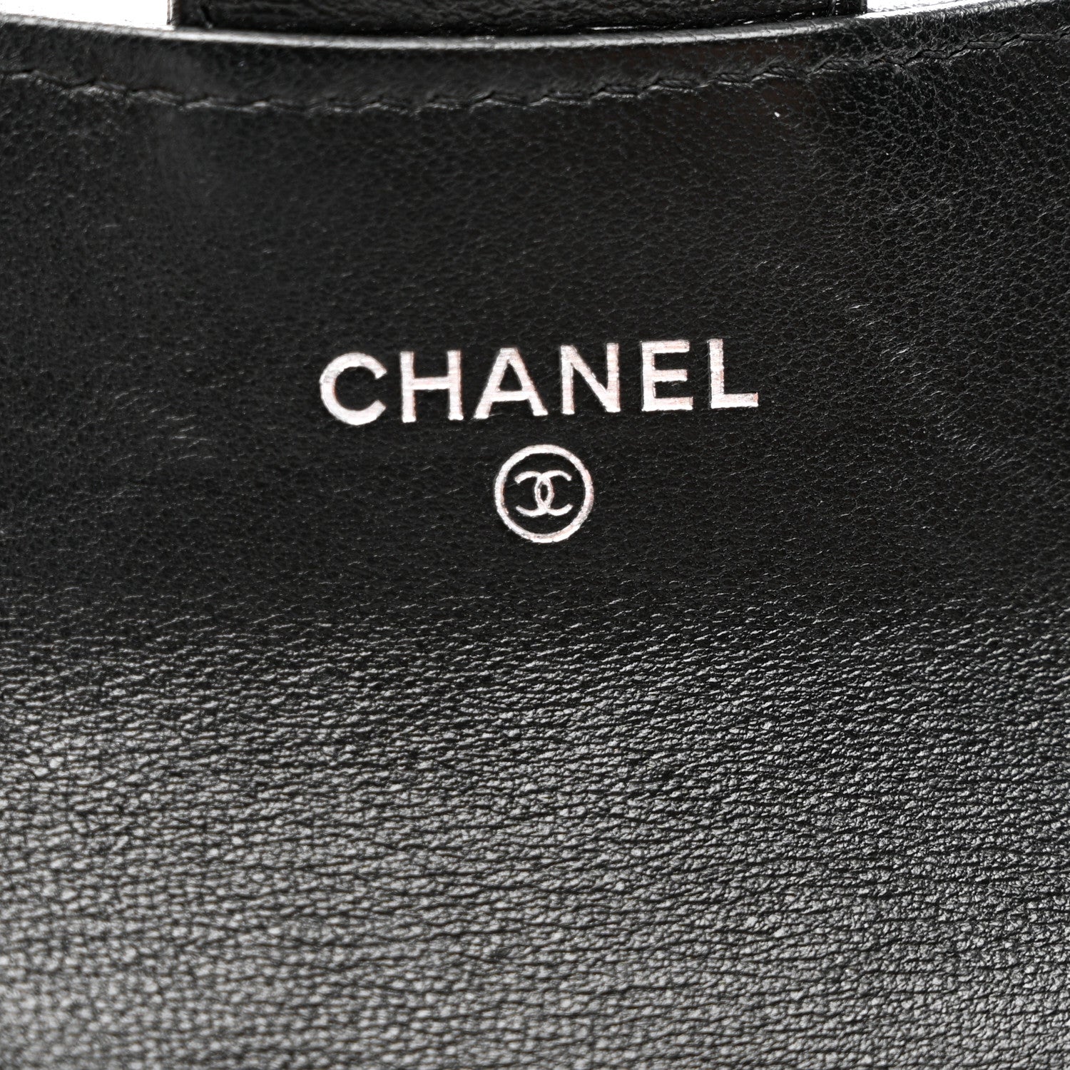 Chanel Lambskin Quilted Flap Card Holder Wallet Black 7 of 8