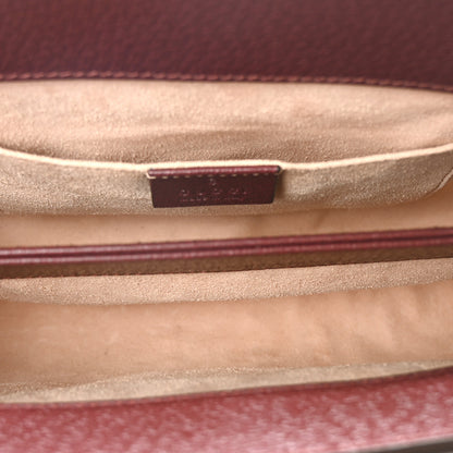 Gucci Calfskin GG Web Small Ophidia Chain Shoulder Bag Vintage Bordeaux 5 of 10
