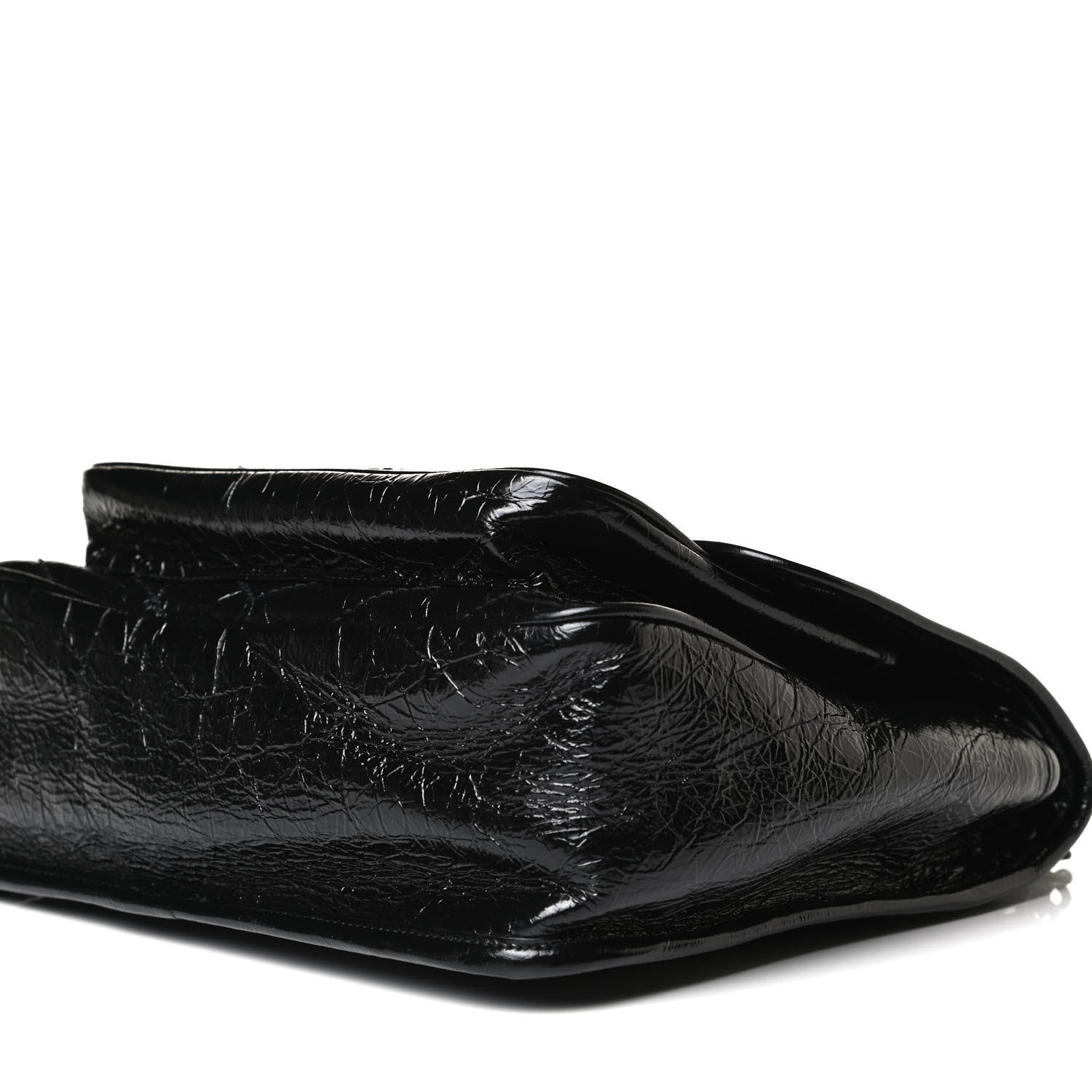 Saint Laurent Crinkled Calfskin Matelasse Monogram Medium Niki Chain Satchel Black 7 of 18