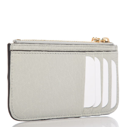 Chloe Grained Calfskin Drew Card Holder Airy Grey 3 of 8
