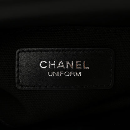 Chanel Calfskin Quilted CC Uniform Flap Belt Bag Black 6 of 12