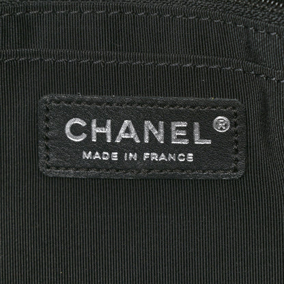 Chanel Tweed Swarovski Crystal Leopard Jumbo Flap Black 5 of 9