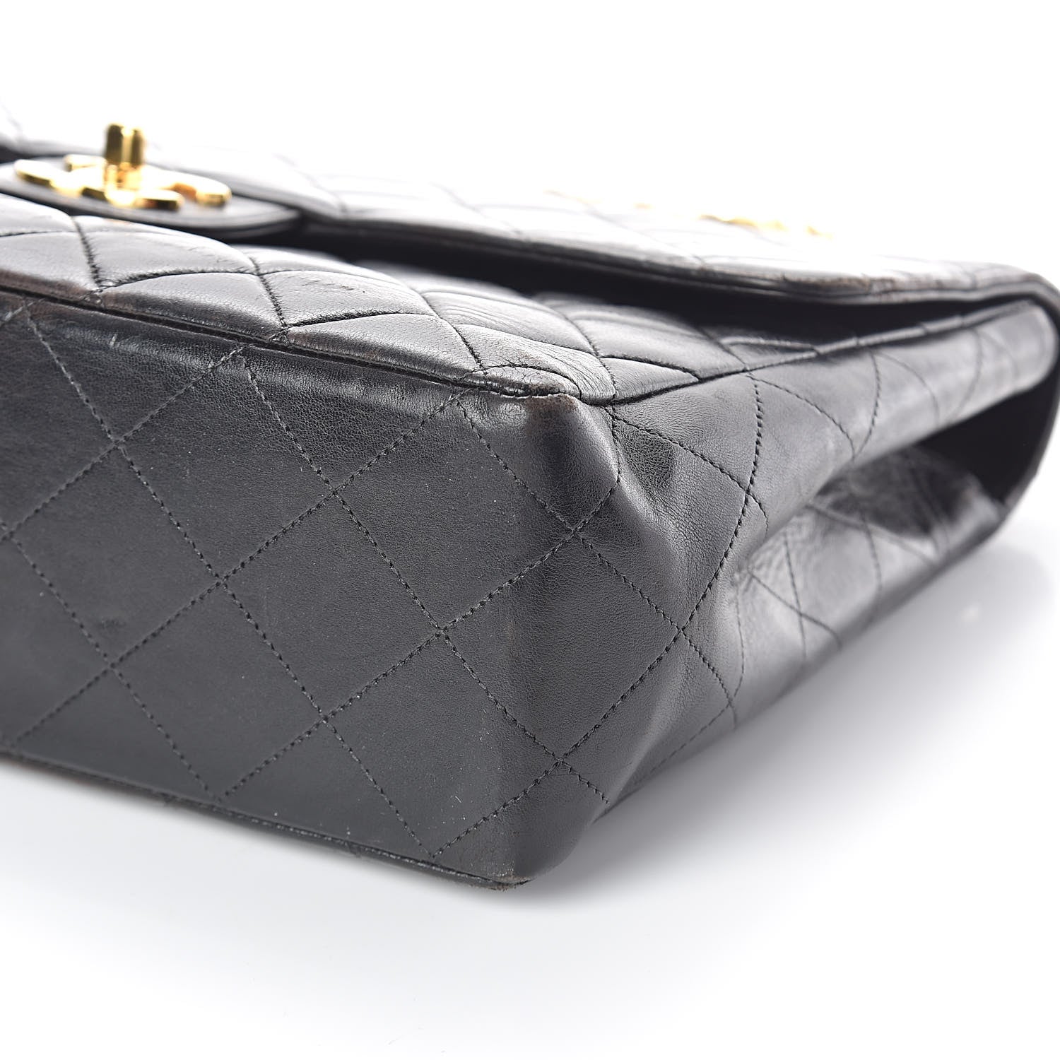 Chanel Lambskin Quilted Jumbo Single Flap Black 11 of 11