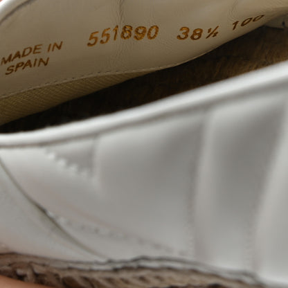 Gucci Nappa Matelasse GG Marmont Espadrilles 38.5 Great White 8 of 9