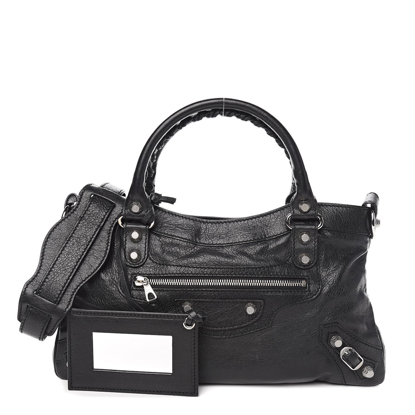 Agneau Giant 12 Silver Hardware First Black