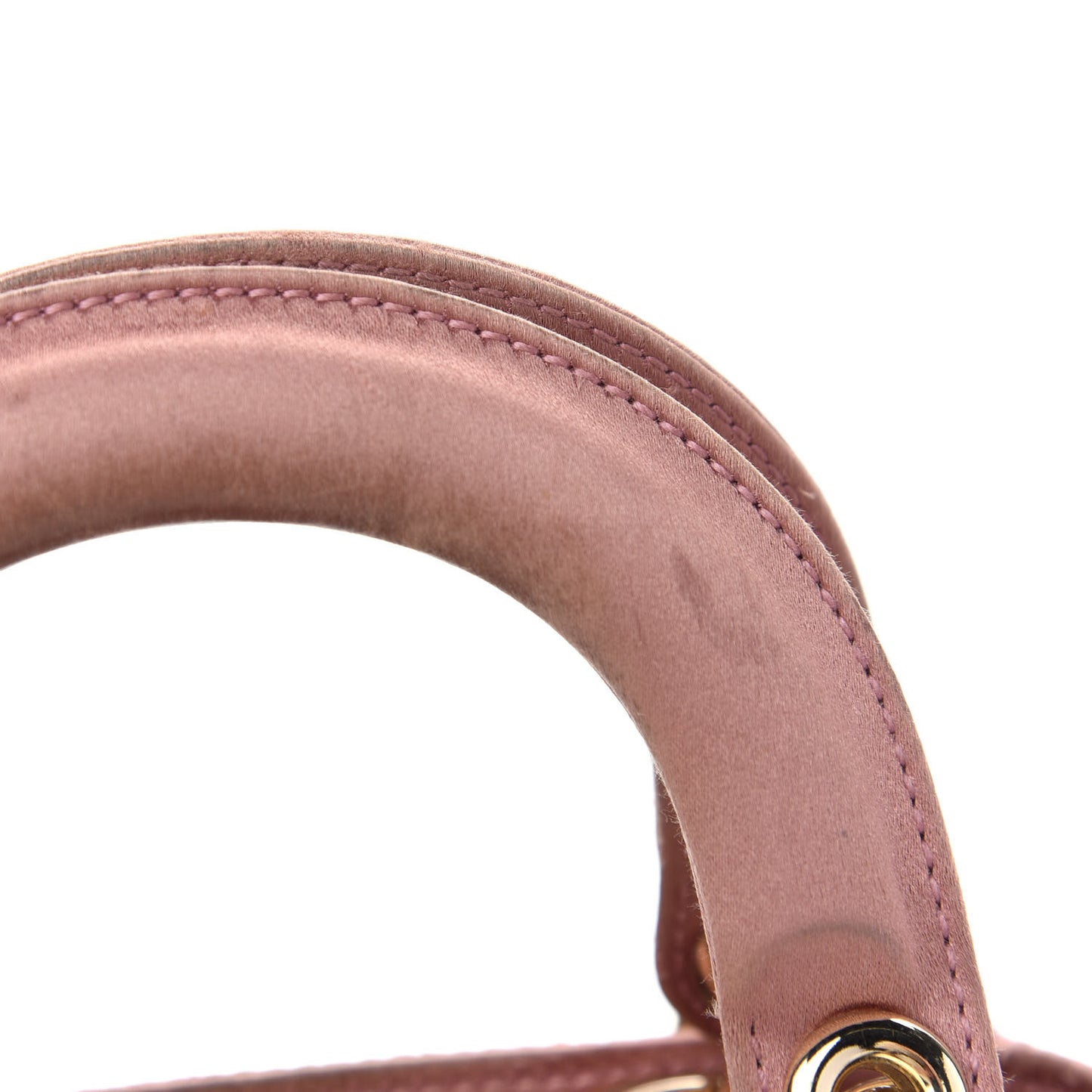 Satin Swarovski Crystal Cannage Mini Lady Dior Pink