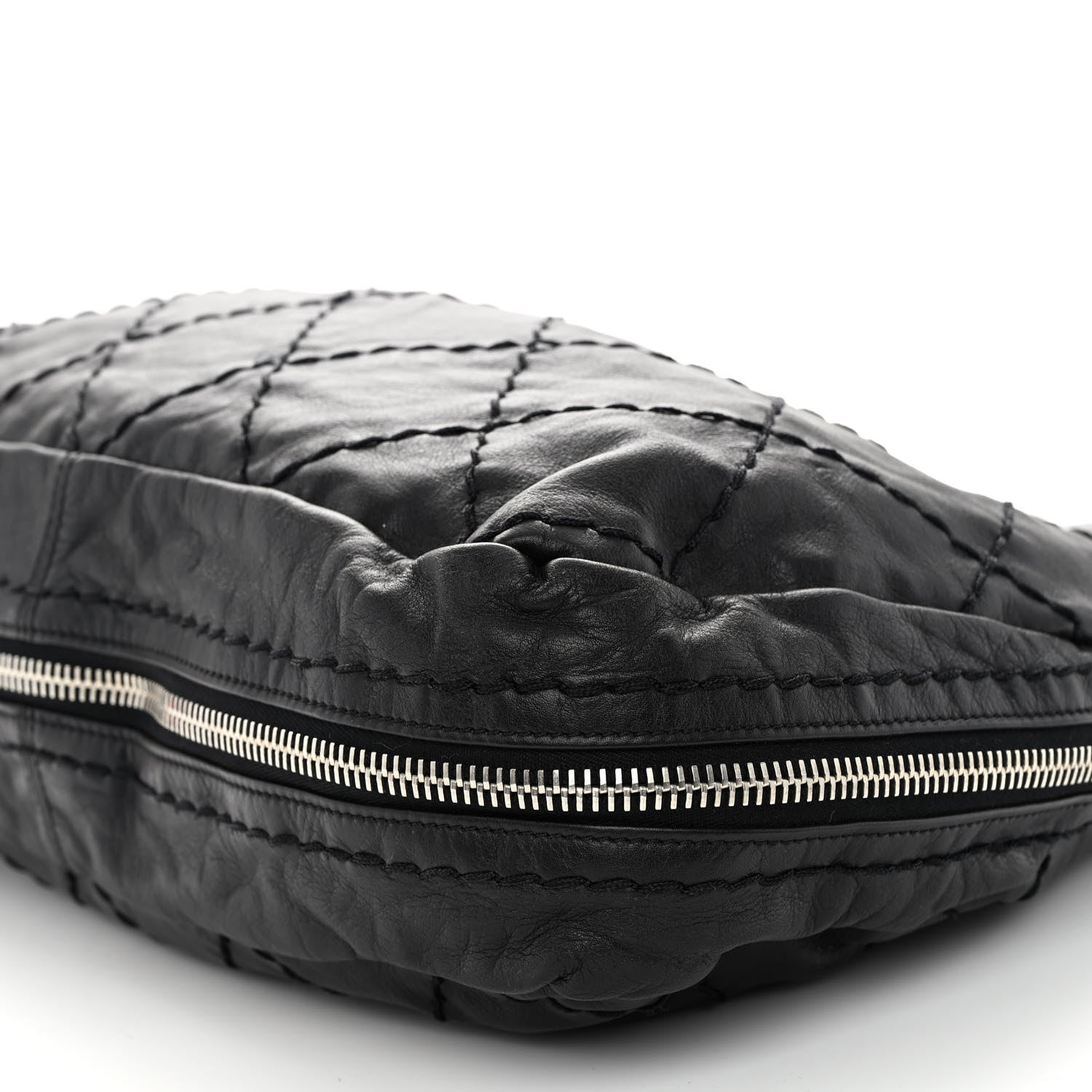Chanel Calfskin Stitched Expandable Frame Bag Black 10 of 11