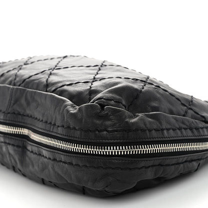 Chanel Calfskin Stitched Expandable Frame Bag Black 10 of 11