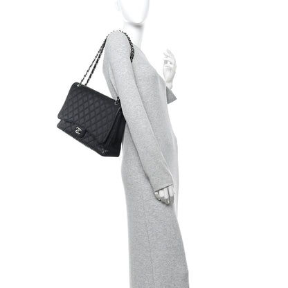 Chanel Caviar Maxi Single Flap Black 3 of 19
