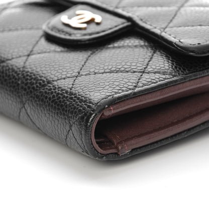 Chanel Caviar Quilted Compact Flap Wallet Black 14 of 15
