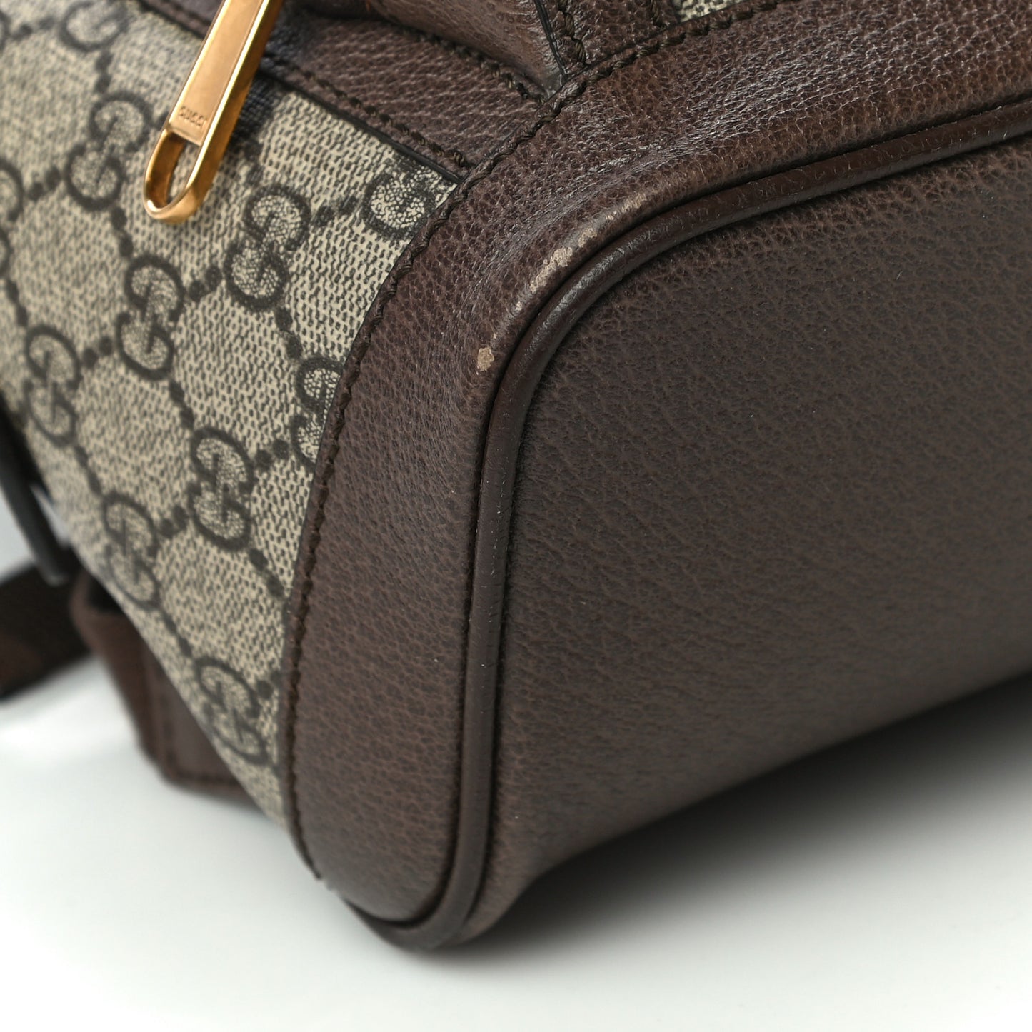 GG Supreme Monogram Calfskin Web Small Ophidia Day Backpack Beige Ebony New Acero